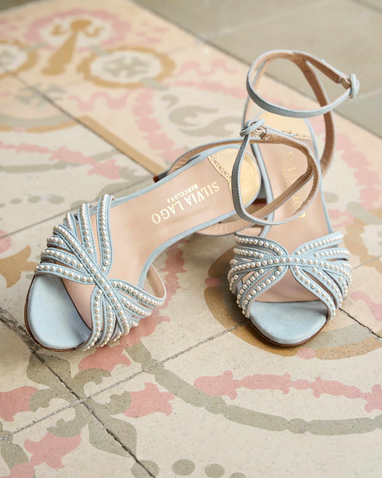 Grace sandal pearls 50